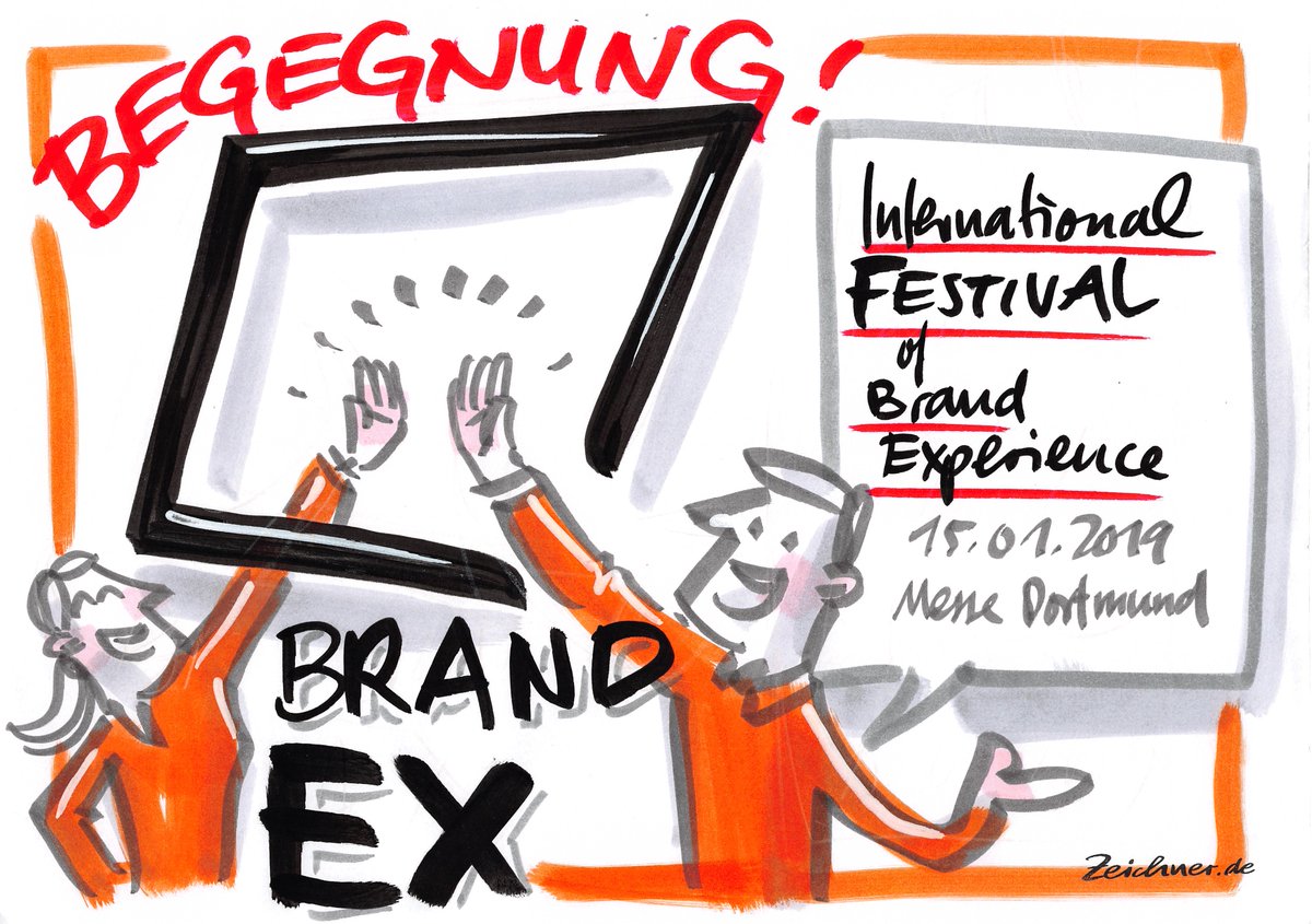 Ihr möchtet die Key Messages der über 100 Vorträge auf einen Blick? Dann klickt euch durch die Galerie! 😊 @dieZeichner haben die Kernaussagen auf der #BrandEx19 illustriert! 😍 #BrandEx #BrandEx20 #eventprofs #diezeichner https://www.facebook.com/pg/BrandExFestival/photos/?tab=album&album_id=1202544429912057 …
© http://die-zeichner.de