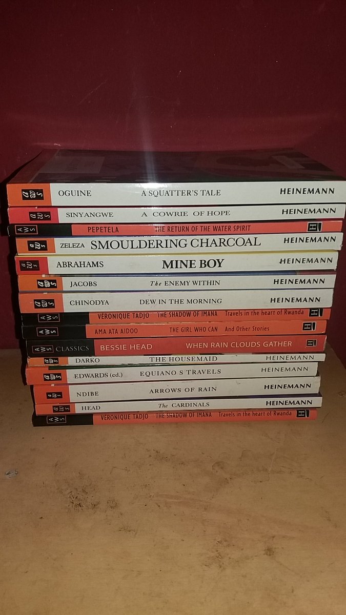 TheBookDealerNG's tweet image. The African Writers Series is back in stock. A set of 15 books for N13000. The ultimate throw back. Give this set to any bookworm, they will love you forever. Send a dm to order