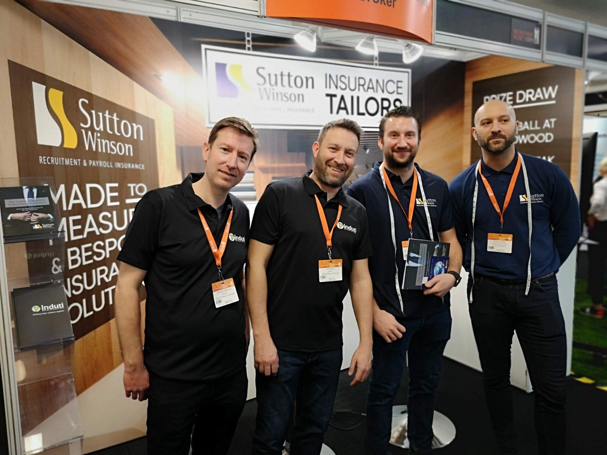 SuttonWinsonLtd's tweet photo. A very enjoyable first day at the Recruitment Agency Expo @olympia_london with @RecruitWorx offering our specialist #insurance solutions. We're looking forward to the second day! Come and visit us at Stand A7 and enter our prize draw to win one of 4 fabulous prizes. @recexpo https://t.co/xqZJgrfs0c
