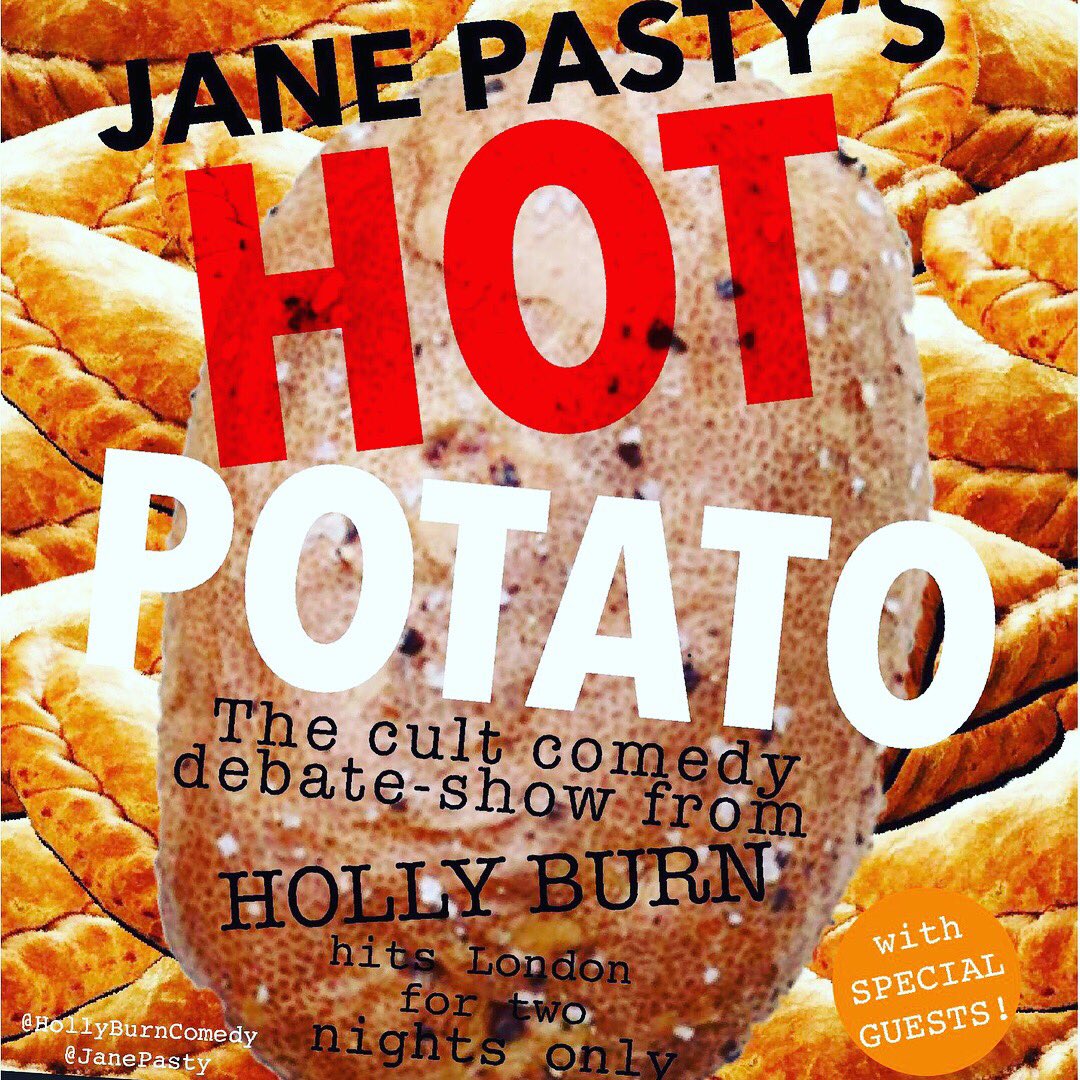 HollyBurnComedy's tweet photo. The @standardnews @thestandardarts picked @JanePasty HOT POTATO as top ten comedy shows @VAULTFestival ! Book now for topical comedy debate show like no other https://t.co/G3Y2kN9Yc0 https://t.co/rJkTpMeTRH