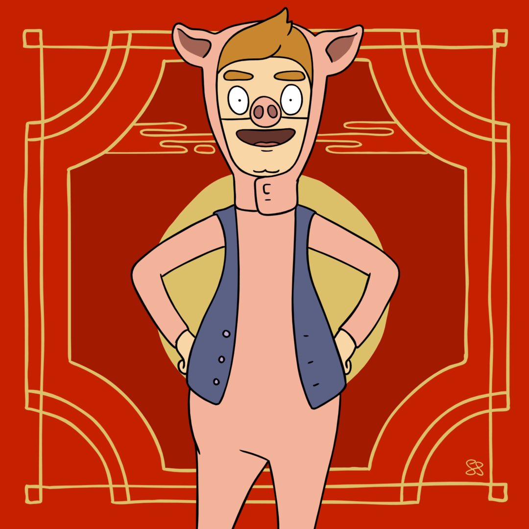 「Gong Hei Fat Choy! It's the year of the 」Simon Chongのイラスト