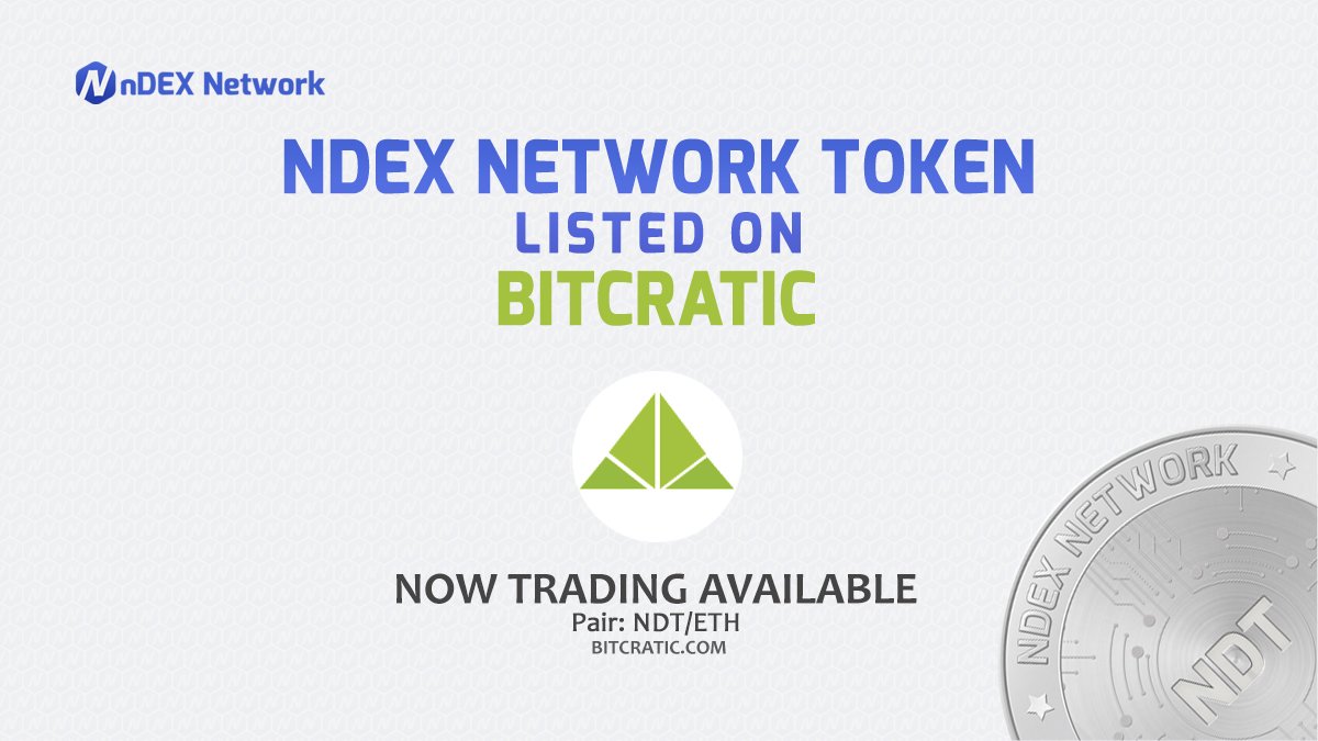 Dear #INDIAN followers,  
Your $NDT is now listed on your native #Delhi exchange <a href="/bitcratic/">Bitcratic</a> 
Happy trading bitcratic.com/#!/trade/NDT-E… … … $NDX $NDT #nDEXNetwork #nEXBit #BlockHat #ROBODAX