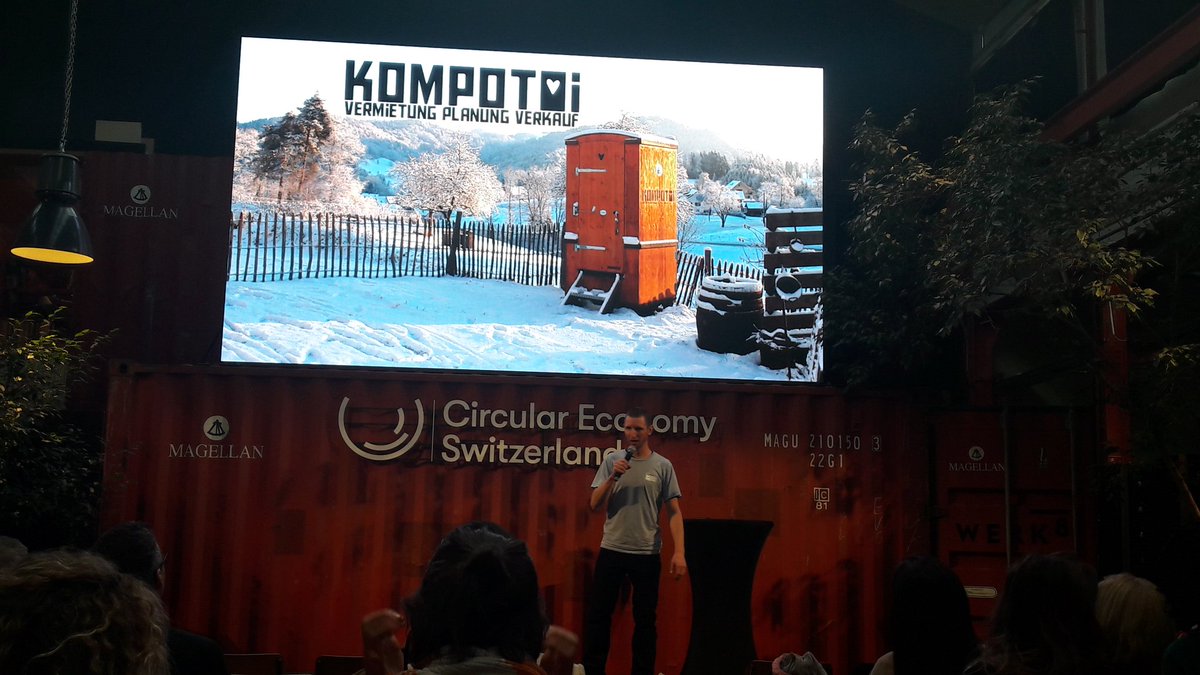CE_Transition's tweet image. 4 of the 26 participants of the CE Incubator are presenting their projects in #circulareconomy at the #circulareconomyswitzerland movement launch event in Basel: la corde a linge, @gmueesgarte, bibou&apos;tic, and @Kompotoi!

#circularswitzerland