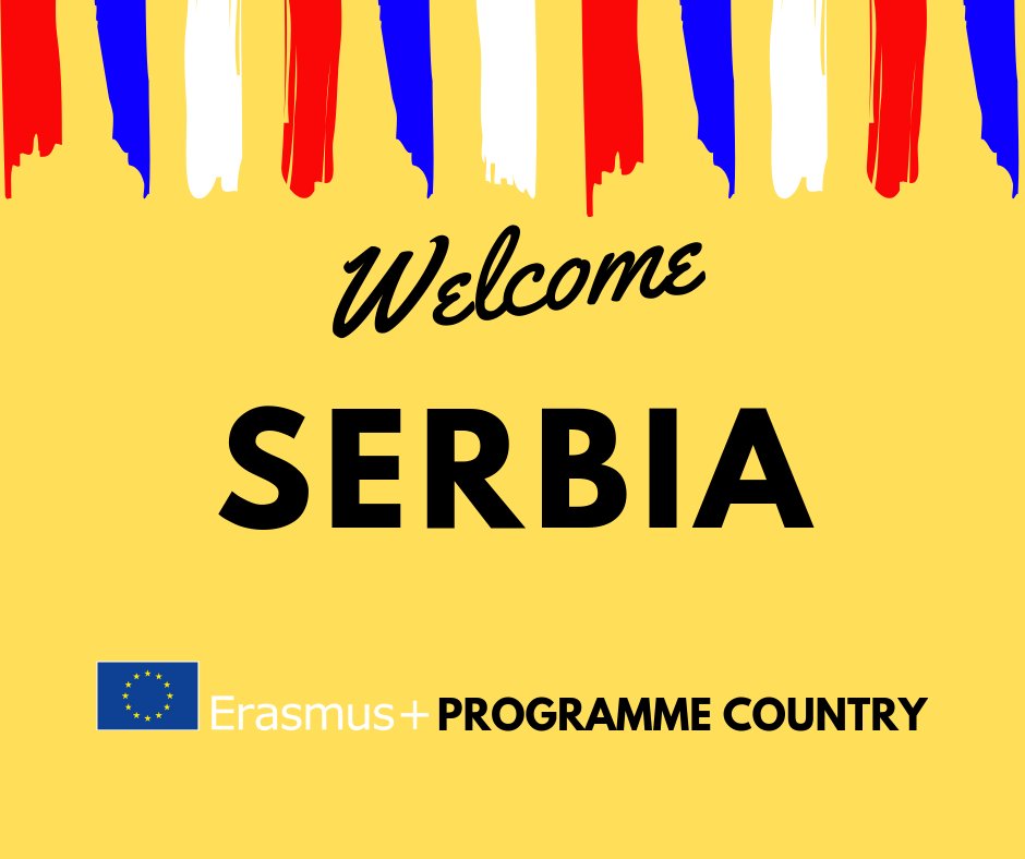 EU_Commission's tweet photo. We welcome Serbia as a fully-fledged #Erasmus+ country!
Serbia will now participate in more actions in the fields of higher education and youth 👩‍🎓👨‍🎓→ https://t.co/AvexsF72Pw #ErasmusPlus https://t.co/pCvwZkV5UA
