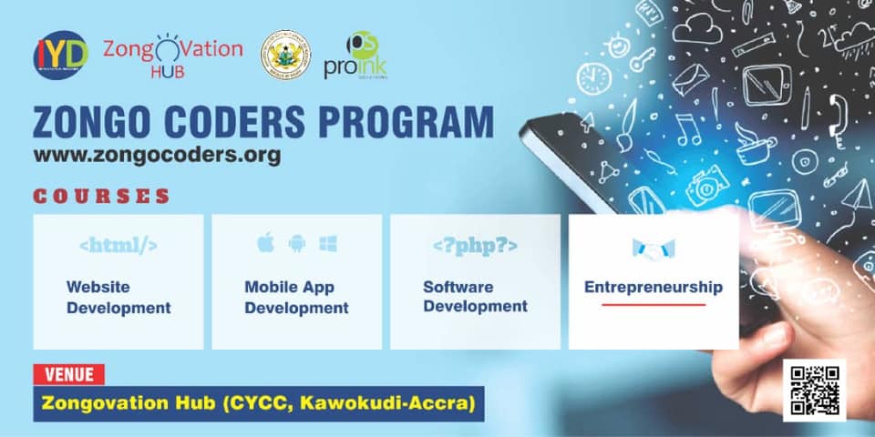 ZongoVationHub's tweet photo. Final registration of 2019 applicants of the #ZongoCodersProgram to take place on Saturday February 9, 2019 at the #ZongoVationHub at Kawokudi in Accra. @MustaphaHamid @LopezEkra @DAcconciaEU @USEmbassyGhana @MBawumia @SBawumia @MMusah @UNYouthEnvoy @UNDPGhana @UNDP4Youth https://t.co/DJm5DlDiZf