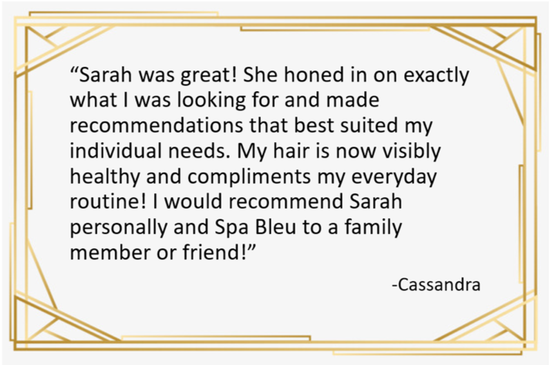 BleuSpa's tweet photo. #TestimonialTuesday Thank you Cassandra for your thoughtful #review! @Sarah and our team appreciate the thoughtful reviews that all our great customers leave us! #spableu #westdundee #southbarrington #aveda
https://t.co/7HynuTcP2z https://t.co/tX0BNDhasd