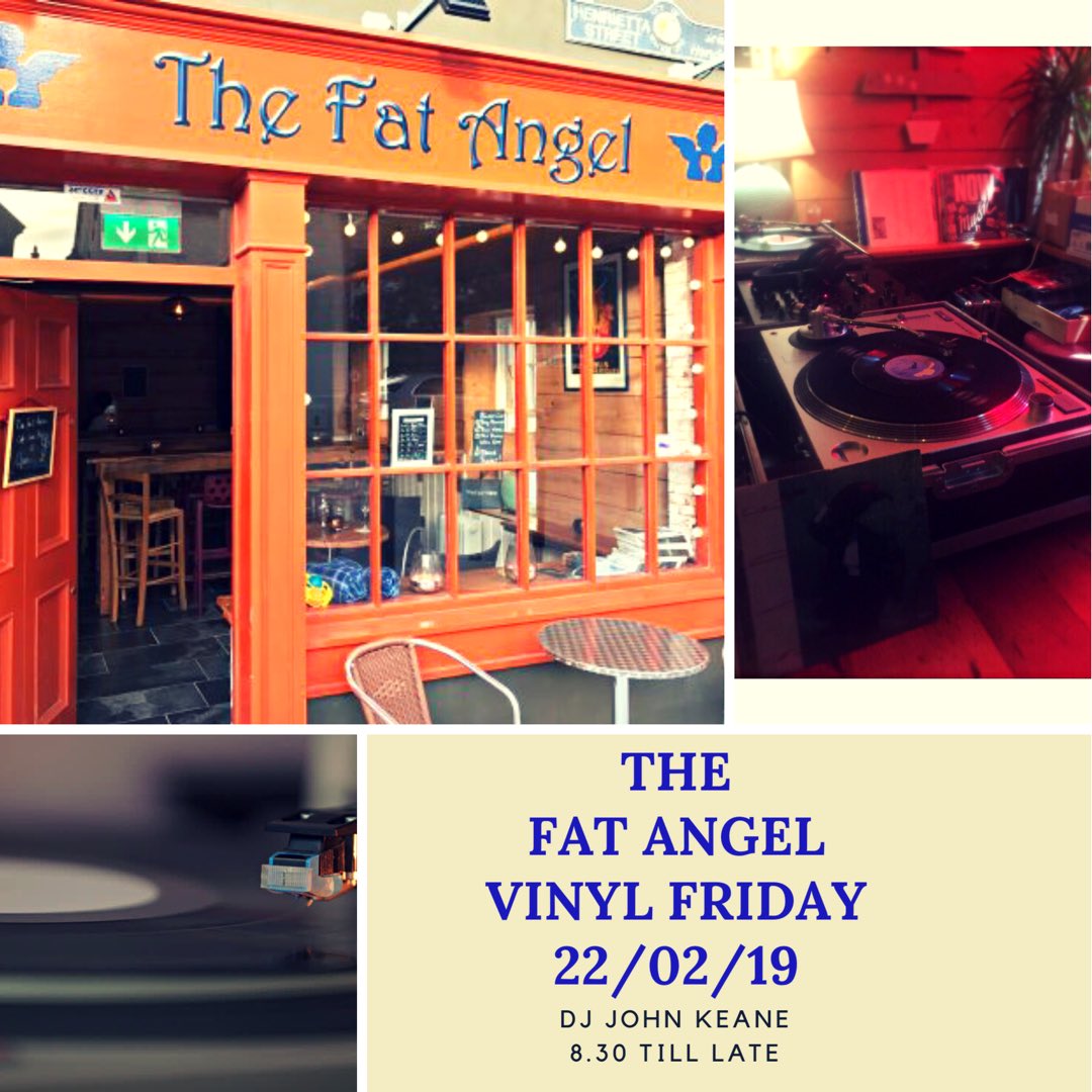 johnkeaneradio's tweet photo. Time for another Vinyl Friday session in @thefatangel2018 on Friday February 22nd from 8.30pm till late. #vinyl #fatangel #waterford #jktunes #livinitlovinit #weekend #bestformat https://t.co/A8Ft0OByOh