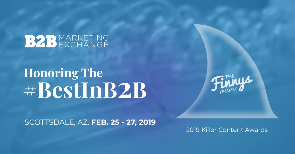 splashww's tweet image. Our content is up for a #KillerContent Award at #B2BMX. Wish us luck! #SplashWorldwide #Finnys