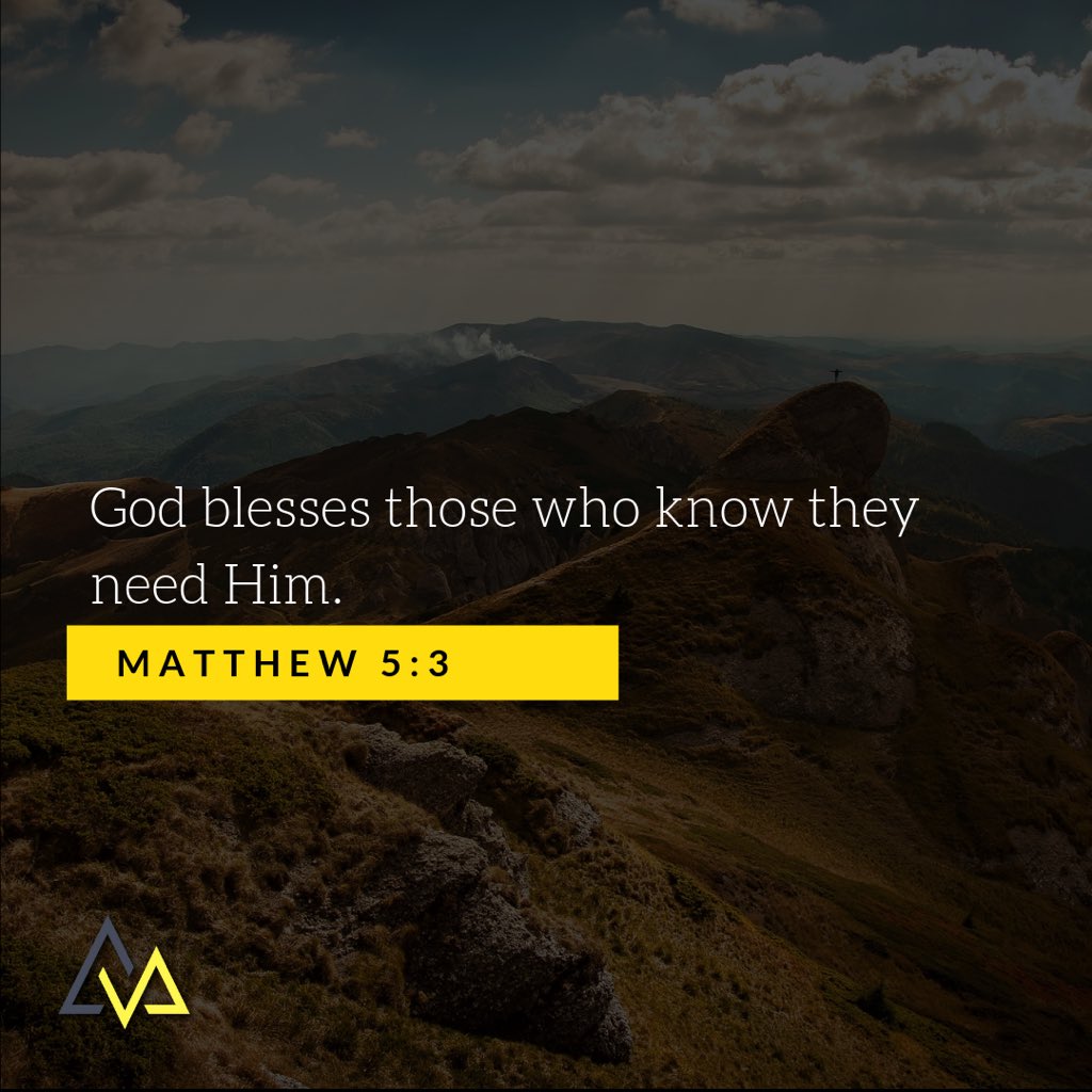 TheRisenWill's tweet image. God blesses those who are poor and realize their need for Him, for the Kingdom of Heaven is theirs ⛰ Matthew 5:3
.
.
.
#TheRisenWill #Faith #Matthew53 #ChristianLife #VOTD #VerseofTheDay #WordofGod #Blessed #BibleVerse #JesusIsLove #Believe #TeamJesus #MemoryVerse #SheReadsTruth