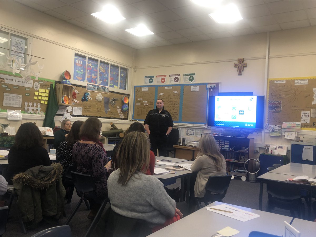 stjosephskly's tweet image. Staff and Governors receiving Cyber Safety Training with  @WYP_BDCyberTeam #YearOfSafety  #OurInternetOurChoice #SaferInternetDay19
