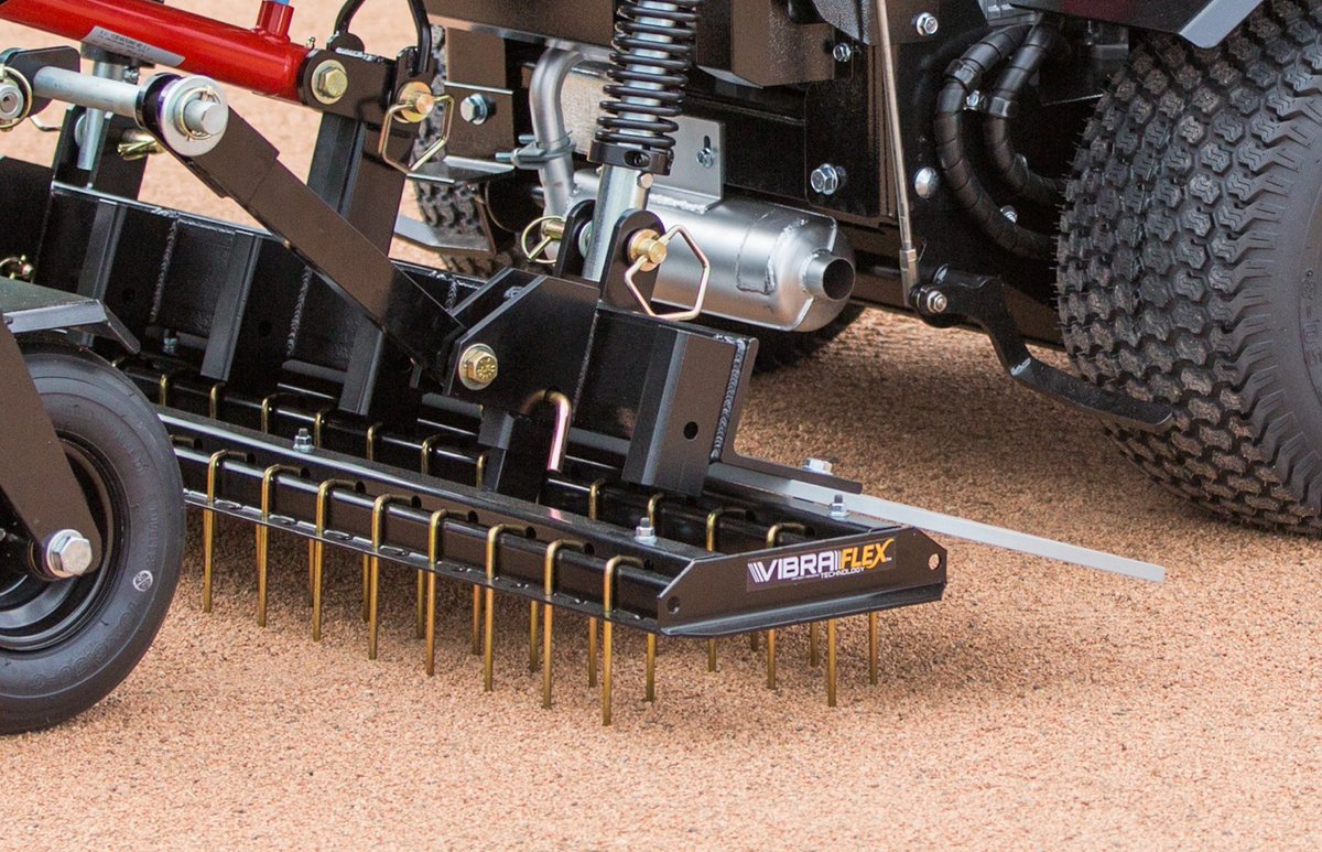 ABISportsTurf's tweet photo. Don't attempt to get on an infield skin too soon! When your infield surface can withstand the weight, nail drag the with the VibraFlex on an Infield Rascal or ABI Force. The Force and Rascal provide Positive Depth Control, for calculated and consistent contact. #PracticePrecision https://t.co/ijgg5Y37eR