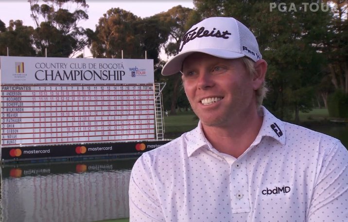MartySumichrast's tweet photo. Congrats to #cbdMD sponsored golfer @mark_andersonsc on his huge win at the Bogota Championship #PGA @WebDotComTour! Also, he's the first PGA pro to be sponsored by a #CBD brand. #Gamecocks! #UofSC Video https://t.co/T4aNf6su8d https://t.co/SWgTkJCljl