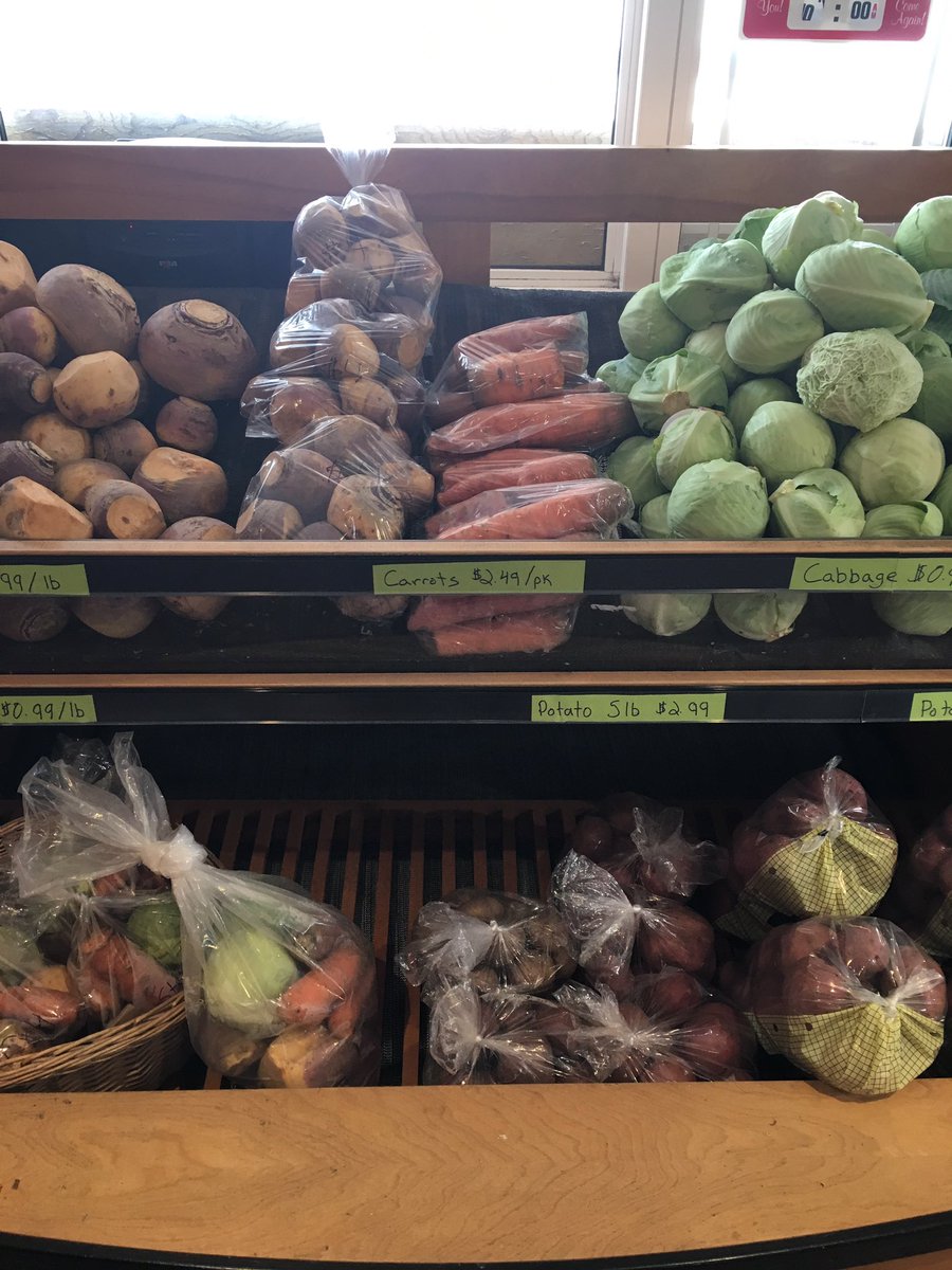 We still have vegetables available at the store.