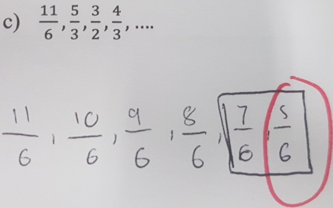 tkendalluk's tweet photo. Pupils were asked to continue this linear sequence. I've had this mistake a few times today. Why don't they like 6/6? #misconceptionchat #mathscpdchat https://t.co/tYYO5YKr0e