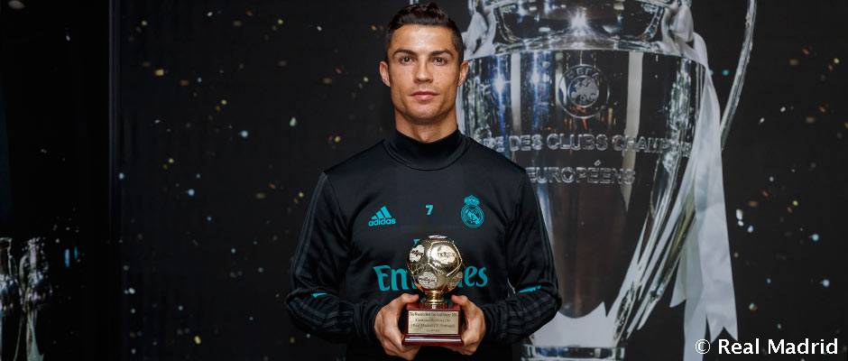 Tcr Cristiano Ronaldo For Real Madrid La Liga Player Of The Month November 13 May 15 May 17 c Overseas Sports Personality Of The Year 14 Iffhs World S Best Top
