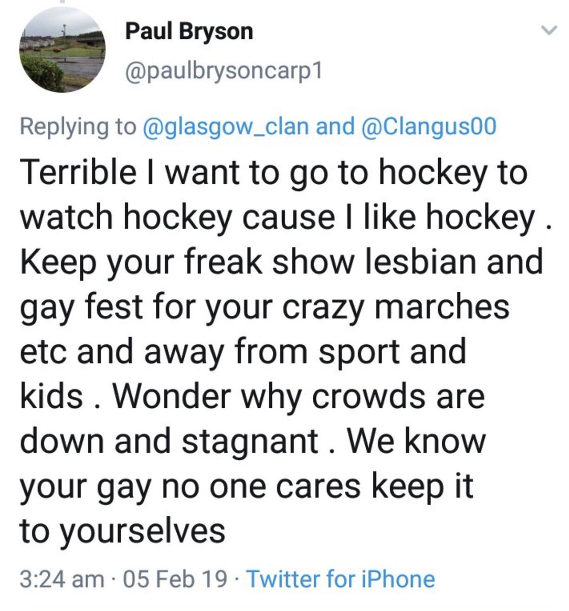 pmw_77's tweet photo. Ok @officialEIHL @predictorbet we are now planning a Pride fest for #POFW19 Hope we have your support against hockey fans like this and from all clubs and their mascots too #rainbowplayoffs ๐ https://t.co/mLVF4UqBvo
