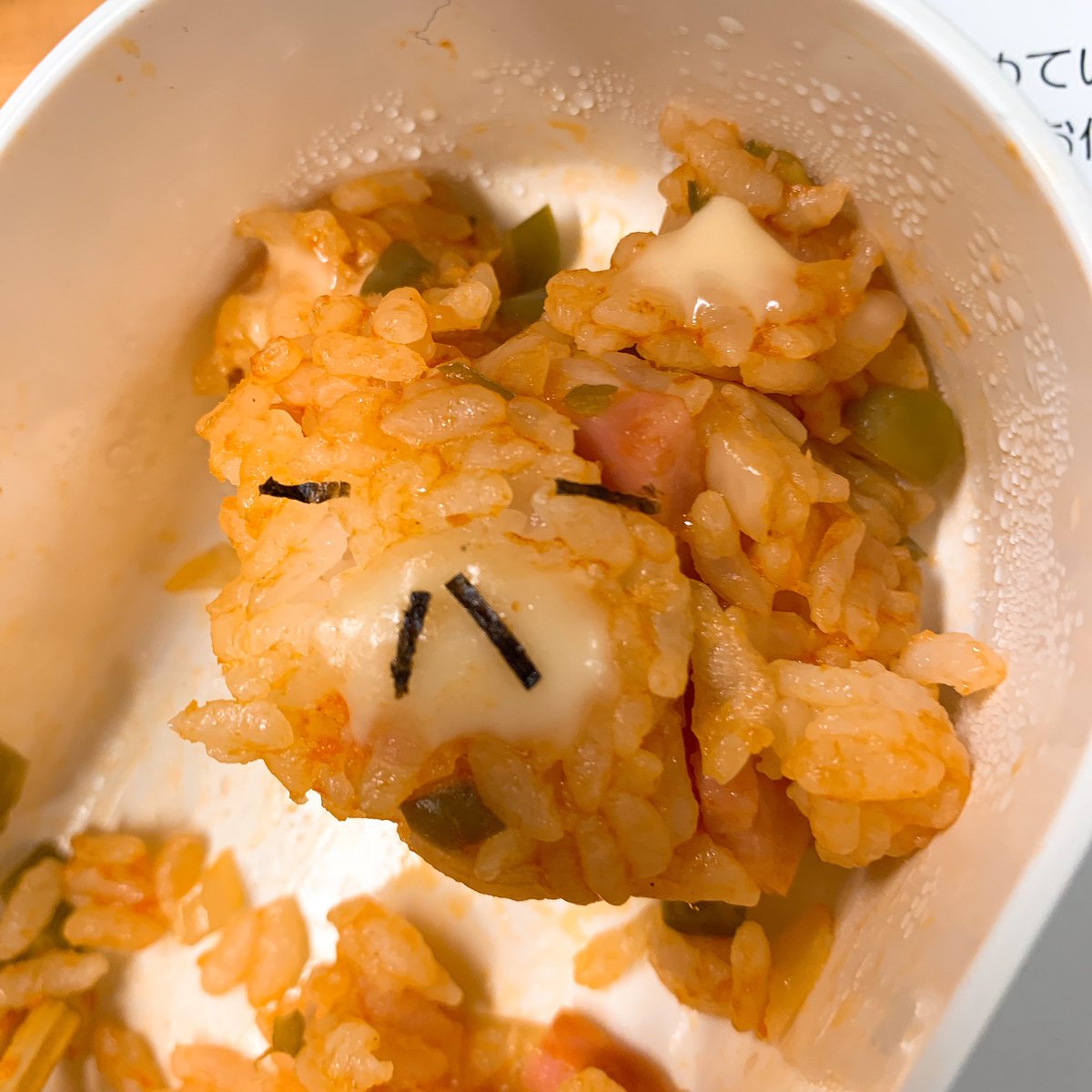 洲崎西 ぺっちゃんが作ってくれた 豚が死んでる もとい リラックマのオムライス 笑 うん これはリラックマだ 可愛い By西 洲崎西