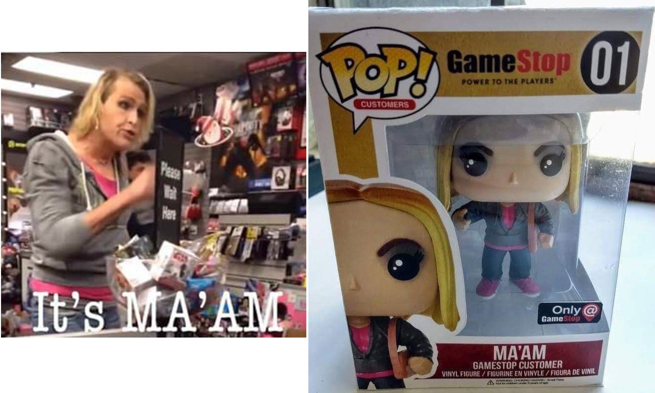 its maam gamestop toy