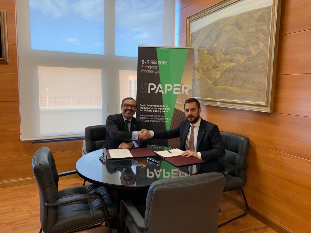 REPACAR's tweet photo. Hoy hemos firmado un convenio de colaboración con @feriadezaragoza para trabajar juntos en la promoción de #SPAPER2019 https://t.co/zXsV3yxn6v