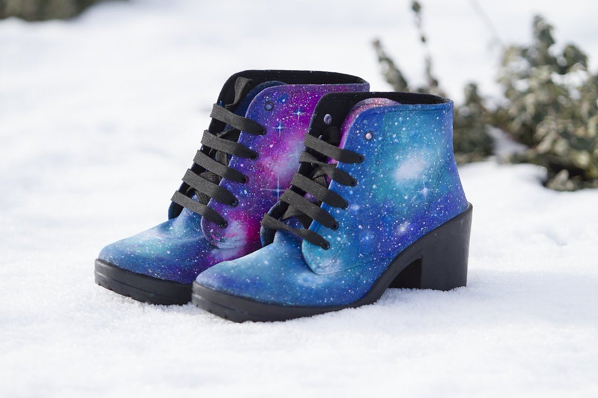 Should we paint more of our Galaxy Boots? #TuesdayThoughts #WhatDoYouThink #galaxyboots #boots #galaxyshoes #independentfashion #artist #painting