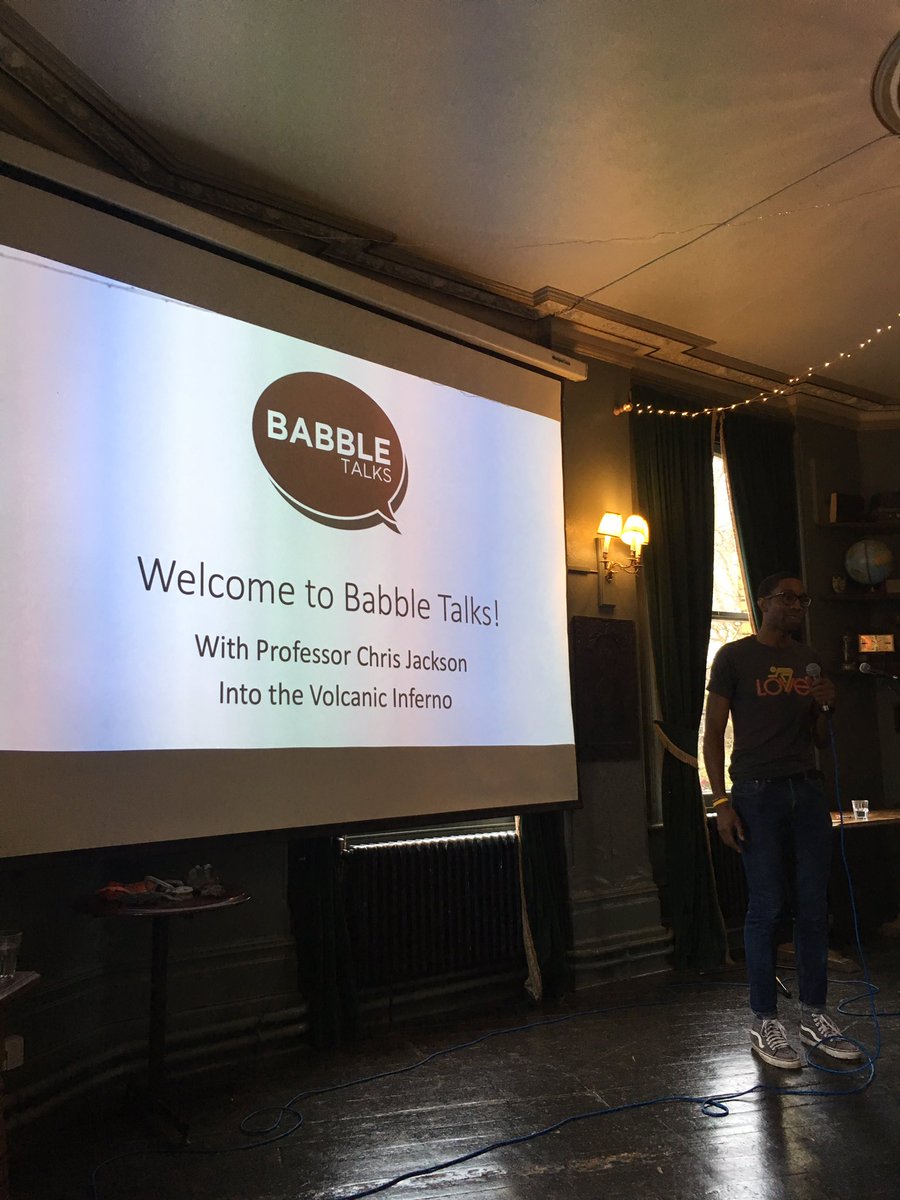 k_lagrue's tweet photo. Amazing lecture from Professor Chris Jackson this morning on his volcano excursion to the DRC #babbletalks @imperialcollege @BabbleTalks https://t.co/2XkqcACmwM