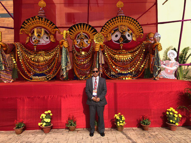 At USI conference Bhuvneshwar with lord Jagannath.