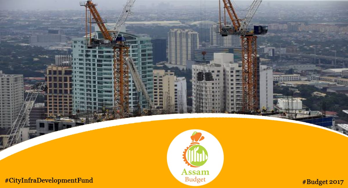 To meet the objective of sustainable infrastructure & effective urban spaces, new scheme of #CityInfraDevelopmentFund in #Budget2017 was announced. This scheme was aimed at improving the Urban Infrastructure in 6 large cities at a total project cost of Rs.1200 cr.

@himantabiswa