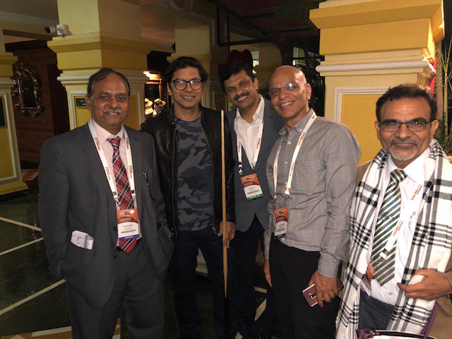 With Bollywood musician Mr. Shan after the hectic day conference