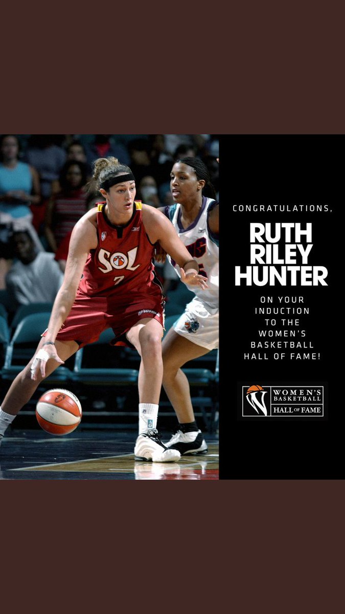Congrats <a href="/ruthriley00/">Ruth Riley Hunter</a>