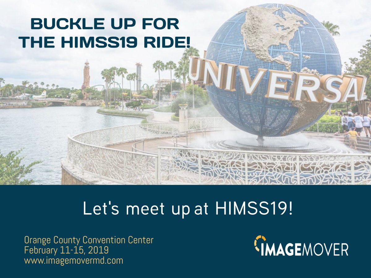 ImageMoverMD's tweet image. We&apos;re packing up and heading to the Health Tech Olympics at HIMS19. See you there! #himss19