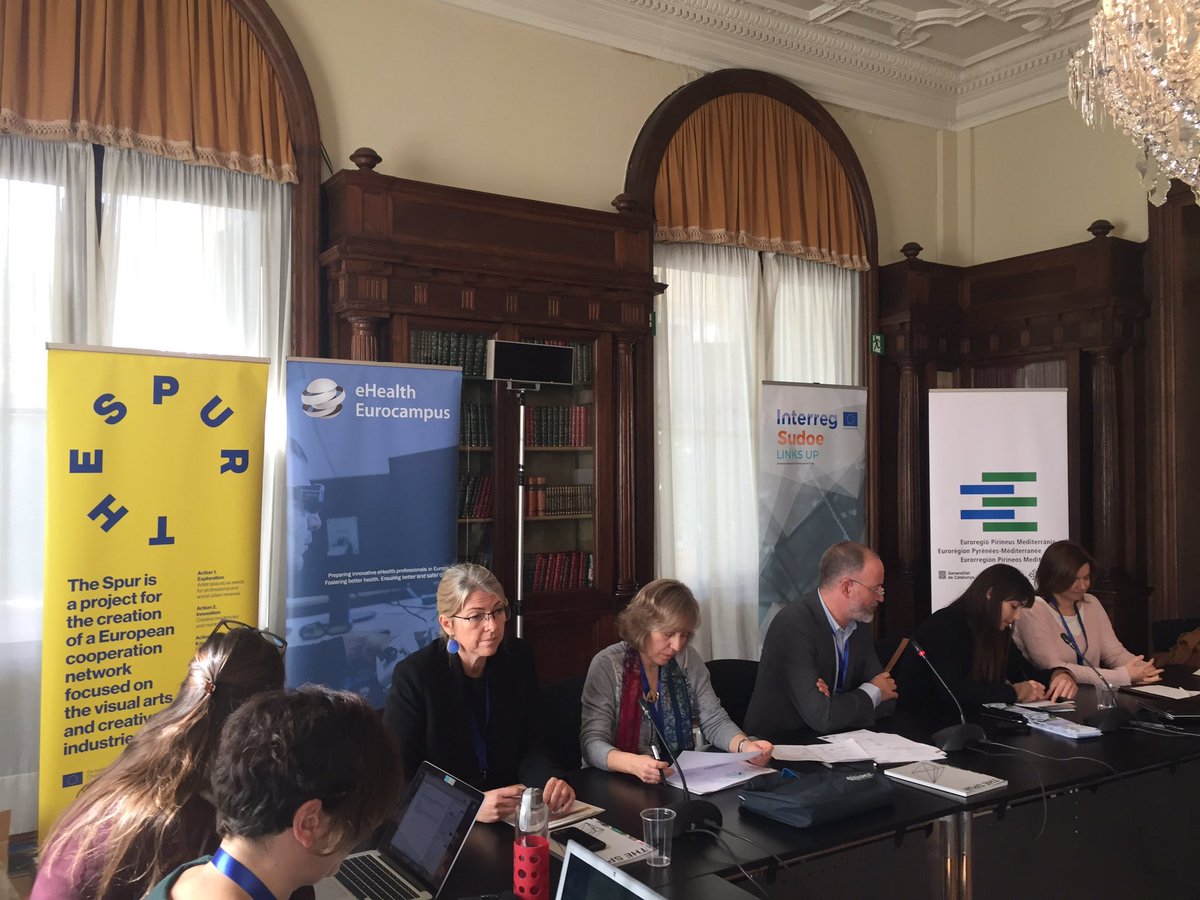Euroregion's tweet photo. Compartint les bones pràctiques apreses de #LinksUp sobre #innovació al #MedCatPartners fòrum. Gràcies .@montsederiquer @accio_cat https://t.co/TOrlBtuaIe