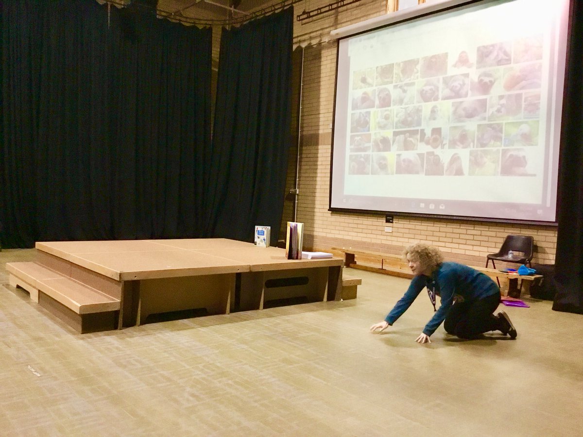 StAubynsLibrary's tweet photo. Itโs day 2 of the libraryโs #10thAnniversary week and @vickywoodgate is visiting nursery to year 4 classes today. We are learning animal facts, making fox and sloth masks and doing the blue-footed boobie dance!
#10YearsoftheLibrary #GreatSchoolLibraries #AuthorVisit https://t.co/cMLWpUn7ft