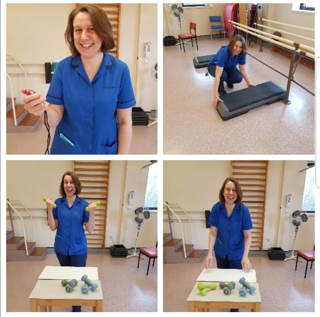 Our awesome band 3 assistant Jenny works with us two mornings a week on the acute wards but then goes to assist with the cardiac rehab classes. She sets up, monitors and advises alongside the cardiac nurses #assistantmonth #MDTworking #physio #occupationaltherapy