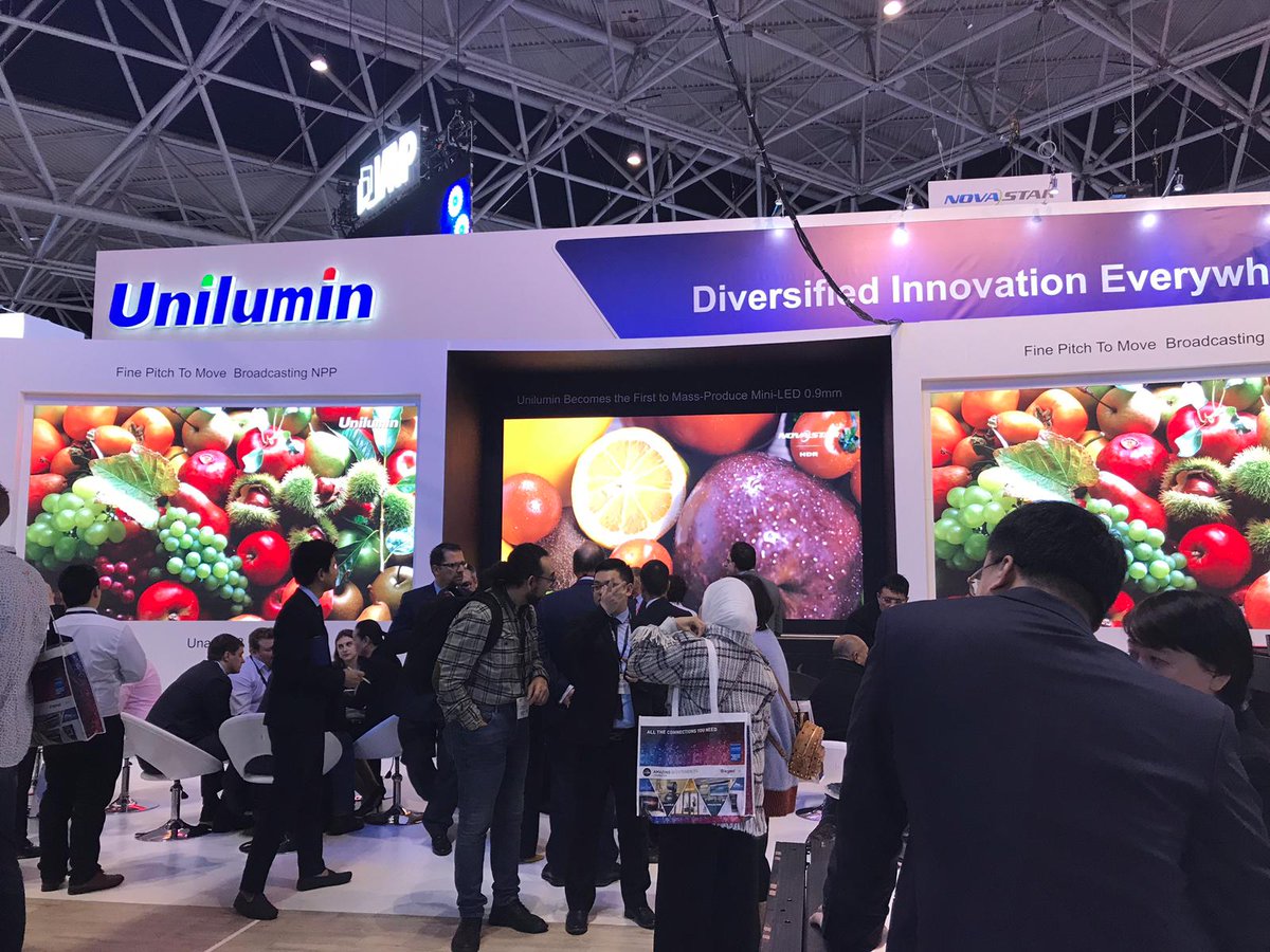 UniluminDisplay's tweet image. Our Mini-LED Press Conference is happening right now. Stop by booth 12-F60 at #ISE2019 and see our fantastic breakthrough! 
#LED #MiniLED #pressconference #ISE #Unilumin