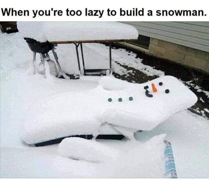 CWSGP's tweet photo. Haha, perfect!  

#Snowman #HavingFunInTheSnow
Thank you @thehumorleague https://t.co/wYHidZ8Nlg