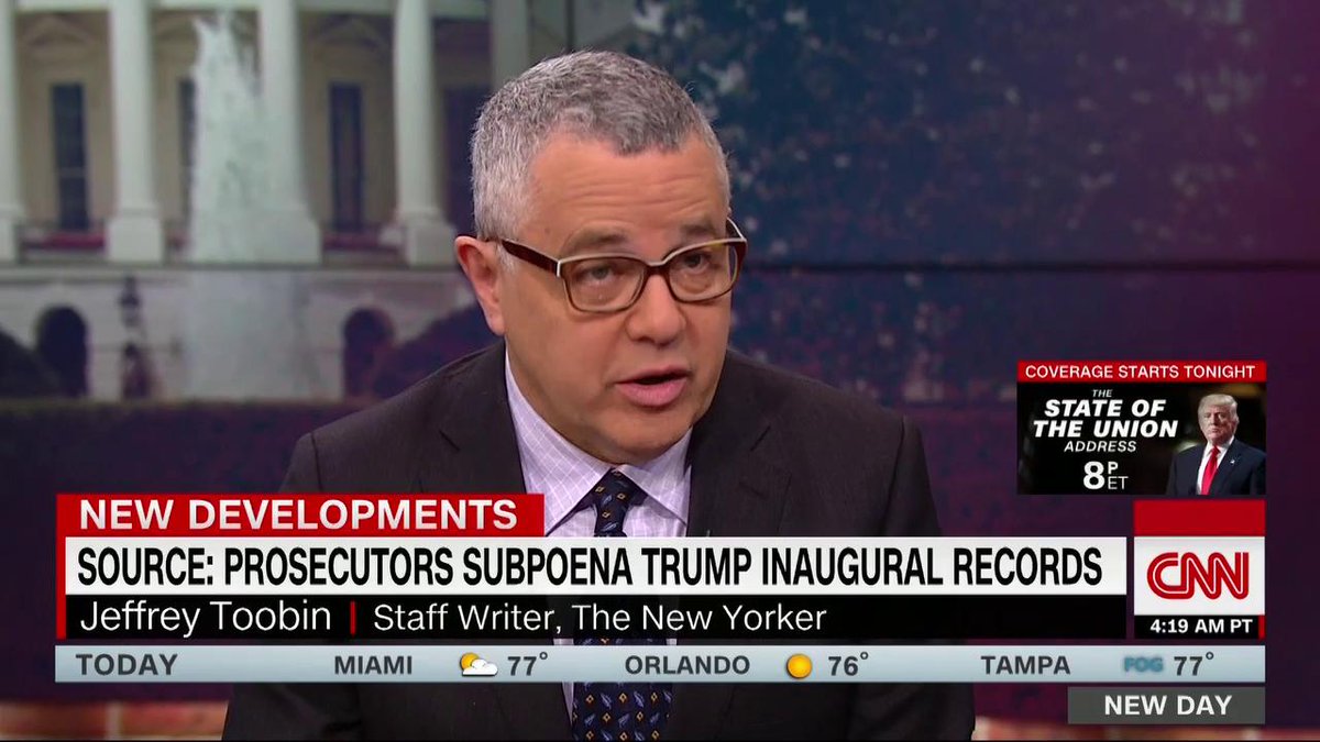 “What’s under investigation right now? Trump’s businesses, his campaign, his foundation, his inauguration. There has not been anything like the kind of stench of corruption around one president,” @JeffreyToobin says. “Richard Nixon had nothing on this.” https://cnn.it/2GplaEC