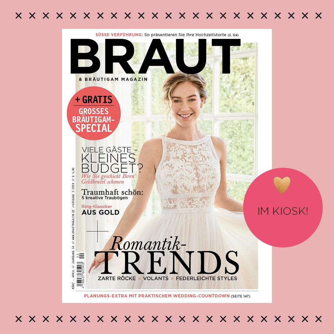 Es ist endlich soweit – die neue Ausgabe des Braut &amp; Bräutigam Magazins ist da! Tolles Extra: 76 Seiten für Mr. Right. 😍😍

Worauf Ihr euch freuen könnt? Hier verraten wir es: bit.ly/2BQpYjK