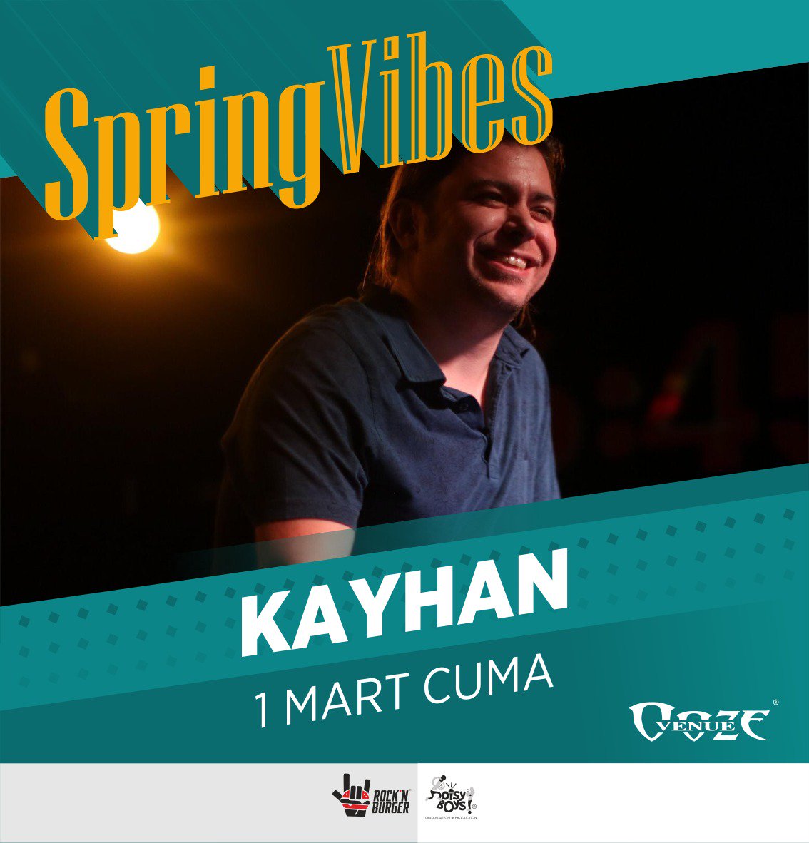 Muhteşem Dj performansıyla "Kayhan" 1 Mart Cuma günü Ooze Venue'de!

#springvibes #noisyboys #rocknburger #kayhan #konser #baharınışıltıları #eğlence