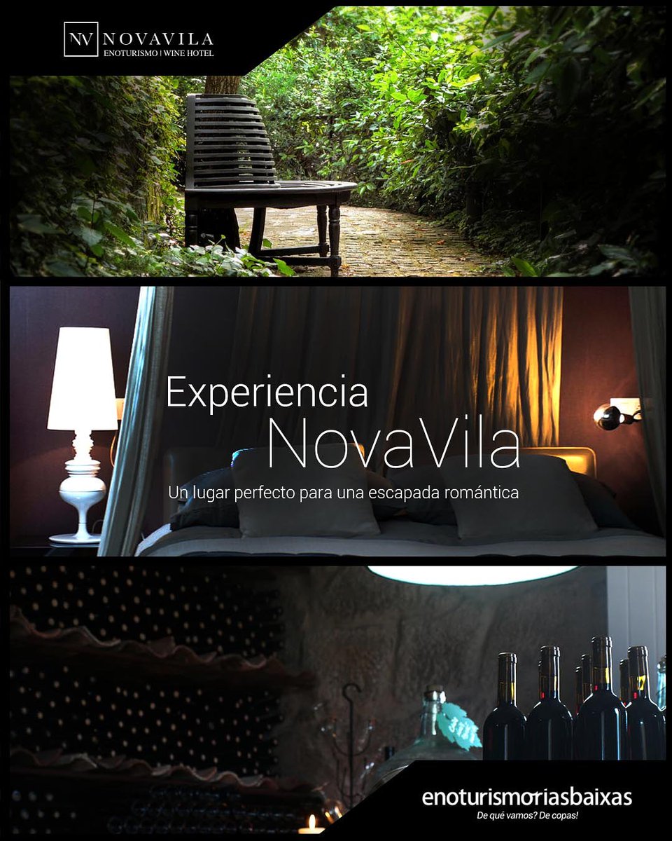 Buscas un regalo diferente? Te ofrecemos de la mano de Novavila una alternativa perfecta: una escapada romántica para dos personas. +Info en
enoturismoriasbaixas.com/escapadas-y-vi… 
#enoturismo #vino #osalnés #albariño #riasbaixas #galicia #regalaenoturismo #cambados #viajar #escapadas #hotel