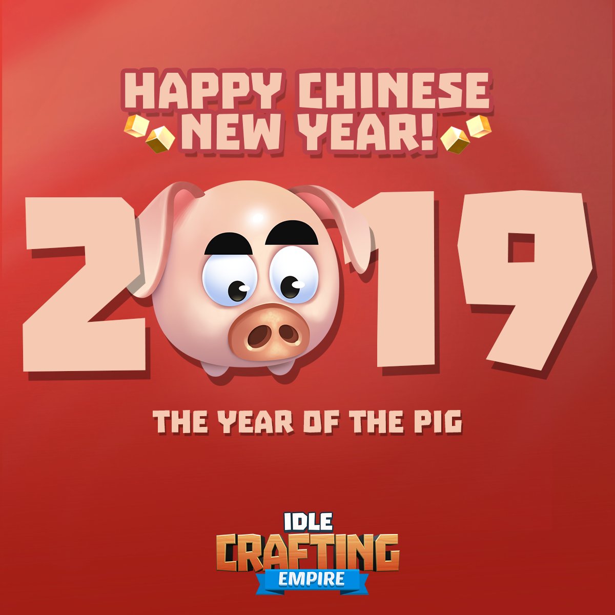 Happy Chinese New Year! 🔴 🐷 🐉

Following the 12-year cycle of animals, we now welcome the year of the Pig (豬), which represents wealth and treasure in the Chinese culture. So the best advice for you today is: keep on crafting!