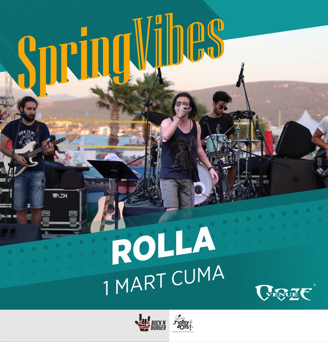 İzmir'in en tanınmış rock gruplarından "Rolla Band" doyasıya eğleneceğiniz muhteşem sahnesiyle 1 Mart Cuma Ooze Venue'de!

#springvibes #noisyboys #rocknburgertr #konser #rollaband #oozevenue #sahne