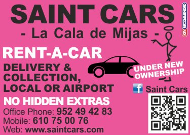 KeyMediaNetWork's tweet image. Good value for money car hire with no hidden extras, contact them today Saint Cars in La Cala de Mijas. Call +34952494283. #SaintCars #LaCalaDeMijas #LaCala #Marbella #CostaDelSol #Fuengirola #PuertoBanus #MalagaAirport