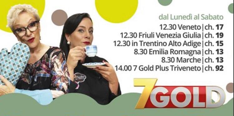 Domani in onda su 7 Gold la puntata di <a href="/2_Chiacchiere/">2chiacchiereincucina</a> ore 12:30 canale 17. Ci sarà da ridere... Io, <a href="/cristinadori/">cristina dori</a> e <a href="/ileniabazzacco/">ilenia bazzacco</a> l’abbiamo fatto... pure troppo!
Nelle foto gli altri canali a seconda delle regioni d’Italia😘

#2chiacchiereInCucina #cooking