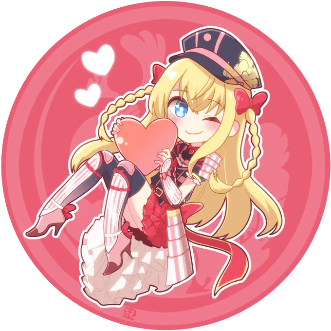 2月用アイコン乱ちゃんとその線画#線画を晒すと誰かが色を塗ってくれるかもしれない 