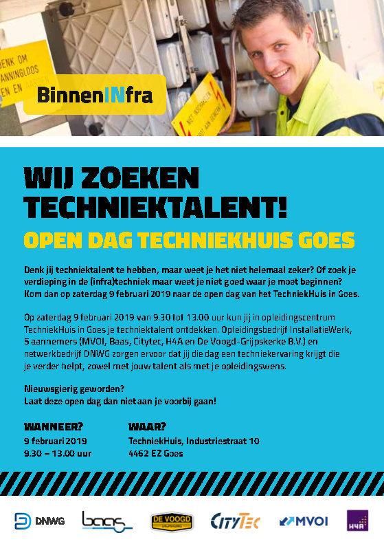 Heb je nog niks te doen aanstaande zaterdag? Kom dan naar BinnenINfra in het techniekhuis te Goes. Ook H4A is erbij om je meer te vertellen over werken en leren in de techniek.

buff.ly/2WBrgay

#BinnenINfra #MaakhetbijH4A #Techniekhuis #Techniektalent