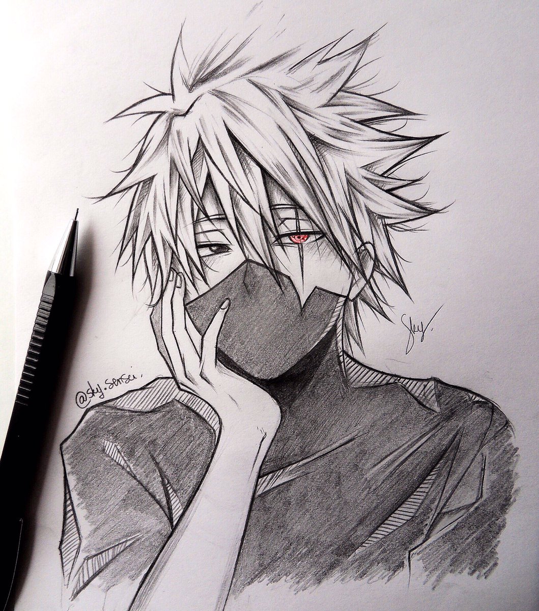 Sky Sensei On Twitter Quick Original Sketch Of Kakashi