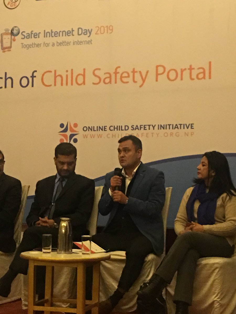 SSP Mr. Nabinda Aryal from Nepal Police giving his comments on child safety initiative.