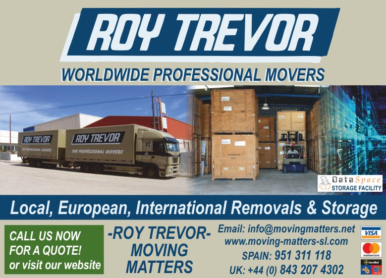 KeyMediaNetWork's tweet image. Roy Trevor, local, European and international removal company with storage facilities #Marbella #CostaDelSol #Fuengirola #PuertoBanus #RemovalCompany #Europe #Spain #France #UK #Storage