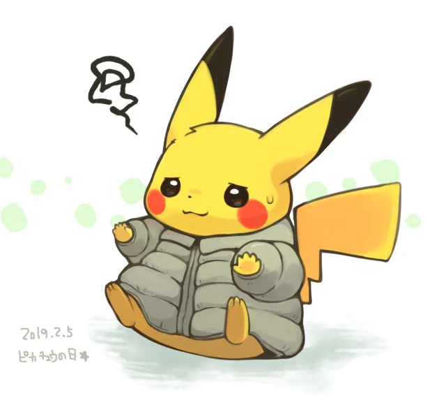 着ぶくれしちゃったピカチュウ。 #ピカチュウの日 