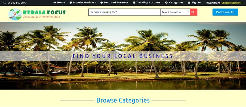 Tech2morrow's tweet image. keralafocus.com - Kerala's online business finder, Free Registration